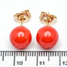 Сережки XUPING Gold "червоний" (Ø 0.9 см.) 515446