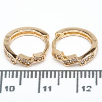 Сережки XUPING Gold (Ø 1.2 х 0.3 см.) 515443 Сережки XUPING Gold (Ø 1.2 х 0.3 см.) 515443