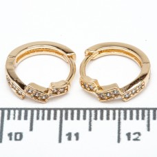 Сережки XUPING Gold (Ø 1.2 х 0.3 см.) 515443