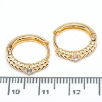 Сережки XUPING Gold (Ø 1.5 х 0.3 см.) 515441 Сережки XUPING Gold (Ø 1.5 х 0.3 см.) 515441