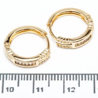 Сережки XUPING Gold (Ø 1.7 х 0.5 см.) 515435 Сережки XUPING Gold (Ø 1.7 х 0.5 см.) 515435