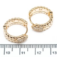 Сережки XUPING Gold (Ø 1.7 х 0.6 см.) 515434 Сережки XUPING Gold (Ø 1.7 х 0.6 см.) 515434