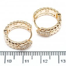 Сережки XUPING Gold (Ø 1.7 х 0.6 см.) 515434