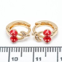 Сережки XUPING Gold "червоний" (Ø 1 х 0.5 см.) 515422 Сережки XUPING Gold "червоний" (Ø 1 х 0.5 см.) 515422
