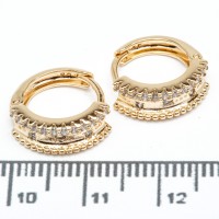Сережки XUPING Gold (Ø 1.3 х 0.4 см.) 515421 Сережки XUPING Gold (Ø 1.3 х 0.4 см.) 515421