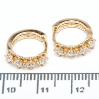 Сережки XUPING Gold (Ø 1.5 х 0.4 см.) 515420 Сережки XUPING Gold (Ø 1.5 х 0.4 см.) 515420