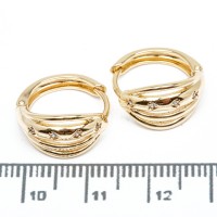 Сережки XUPING Gold (Ø 1.5 х 0.8 см.) 515417 Сережки XUPING Gold (Ø 1.5 х 0.8 см.) 515417