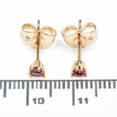 Сережки XUPING Gold "червоний" (Ø 0.3 см.) 515383