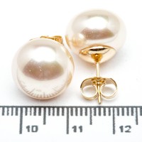 Сережки XUPING Gold "пудровий" (Ø 1.3 см.) 515378 Сережки XUPING Gold "пудровий" (Ø 1.3 см.) 515378