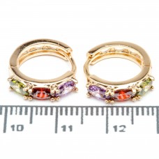 Сережки XUPING Gold (Ø 1.5 х 0.4 см.) 515374