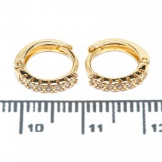 Сережки XUPING Gold "Ø 1.1 х 0.2 см." 515339