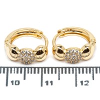 Сережки XUPING Gold "Ø 1.3 х 0.5 см." 515338 Сережки XUPING Gold "Ø 1.3 х 0.5 см." 515338
