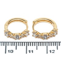 Сережки XUPING Gold "Ø 1.3 х 0.3 см." 515337 Сережки XUPING Gold "Ø 1.3 х 0.3 см." 515337