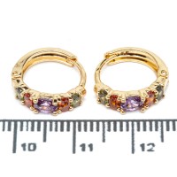 Сережки XUPING Gold (кольоровий темний) "Ø 1.3 х 0.3 см." 515336 Сережки XUPING Gold (кольоровий темний) "Ø 1.3 х 0.3 см." 515336