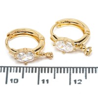 Сережки XUPING Gold "Ø 1.4 х 0.4 см." 515331 Сережки XUPING Gold "Ø 1.4 х 0.4 см." 515331