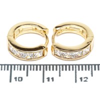 Сережки XUPING Gold "Ø 1.4 х 0.4 см." 515330 Сережки XUPING Gold "Ø 1.4 х 0.4 см." 515330
