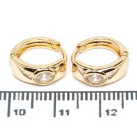Сережки XUPING Gold "Ø 1.3 х 0.4 см." 515328 Сережки XUPING Gold "Ø 1.3 х 0.4 см." 515328