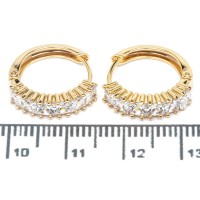 Сережки XUPING Gold "Ø 1.5 х 0.4 см." 515325 Сережки XUPING Gold "Ø 1.5 х 0.4 см." 515325