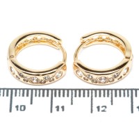 Сережки XUPING Gold "Ø 1.6 х 0.4 см." 515324 Сережки XUPING Gold "Ø 1.6 х 0.4 см." 515324
