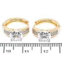 Сережки XUPING Gold "Ø 1.6 х 0.5 см." 515321 Сережки XUPING Gold "Ø 1.6 х 0.5 см." 515321