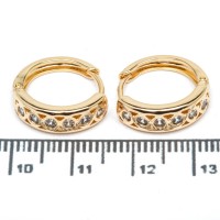 Сережки XUPING Gold "Ø 1.7 х 0.5 см." 515312 Сережки XUPING Gold "Ø 1.7 х 0.5 см." 515312