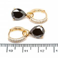 Сережки XUPING Gold "чорний" 515297
