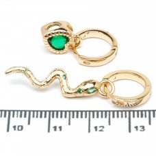 Сережки XUPING Gold "зелений" 515295