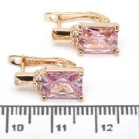 Сережки XUPING Gold (рожевий) 515236 Сережки XUPING Gold (рожевий) 515236