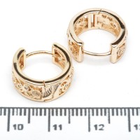 Сережки XUPING Gold (Ø 1.5 х 0.7 см.) 515233 Сережки XUPING Gold (Ø 1.5 х 0.7 см.) 515233