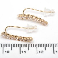 Сережки XUPING Gold (2 х 0.3 см.) 515214 Сережки XUPING Gold (2 х 0.3 см.) 515214