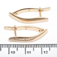 Сережки XUPING Gold (2.5 х 0.3 см.) 515213 Сережки XUPING Gold (2.5 х 0.3 см.) 515213
