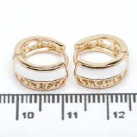 Сережки XUPING Gold (Ø 1.3 х 0.6 см.) 515157 Сережки XUPING Gold (Ø 1.3 х 0.6 см.) 515157