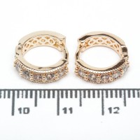 Сережки XUPING Gold (Ø 1.3 х 0.3 см.) 515153 Сережки XUPING Gold (Ø 1.3 х 0.3 см.) 515153