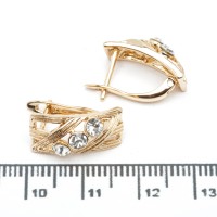 Сережки XUPING Gold (1.7 х 0.8 см.) 515148 Сережки XUPING Gold (1.7 х 0.8 см.) 515148
