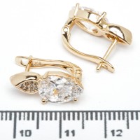 Сережки XUPING Gold (2.4 х 0.4 см.) 515145 Сережки XUPING Gold (2.4 х 0.4 см.) 515145