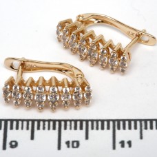 Сережки XUPING Gold (Ø 1.7 х 0.6 см.) 515071