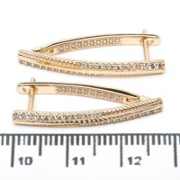 Сережки XUPING Gold "2.9 х 0.3 см." 514794