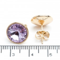 Сережки XUPING Gold "фіолетовий" (Ø 1.3 см.) 511165