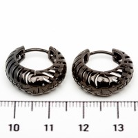 Сережки XUPING BLACK (Ø 1.7 х 0.7 см.) 515348 Сережки XUPING BLACK (Ø 1.7 х 0.7 см.) 515348