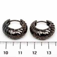 Сережки XUPING BLACK (Ø 1.7 х 0.7 см.) 515348 Сережки XUPING BLACK (Ø 1.7 х 0.7 см.) 515348