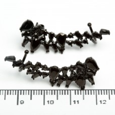 Сережки "кафи" XUPING BLACK (3.6 х 1.2 см.) 513498