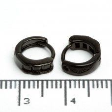 Сережки XUPING BLACK "Ø 0.9 см." 512123