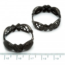 Сережки XUPING BLACK (Ø 2.7 х 0.7 см.) 510613