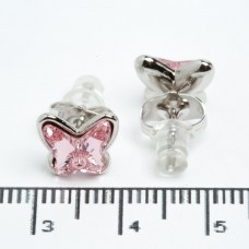 Сережки XUPING Silver "розовий" 511688