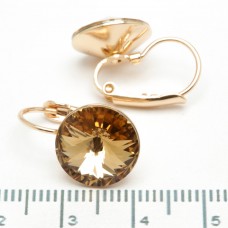 Сережки XUPING Gold (коричневий) 509286