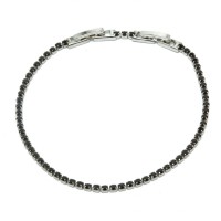 Браслет XUPING Silver "чорний" (17 + 2 х 0.2 см.) 206523