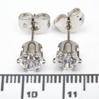 Сережки XUPING Silver "Ø 0.7 см." 206770 Сережки XUPING Silver "Ø 0.7 см." 206770