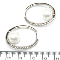 Сережки XUPING Silver "Ø 2.8 х 2.3 см." 206764 Сережки XUPING Silver "Ø 2.8 х 2.3 см." 206764