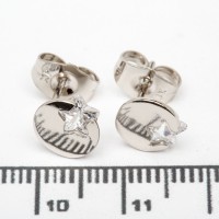 Сережки XUPING Silver (Ø 0.8 см.) 206744 Сережки XUPING Silver (Ø 0.8 см.) 206744