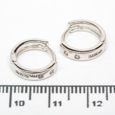 Сережки XUPING Silver (Ø 1.2 х 0.3 см.) 206737